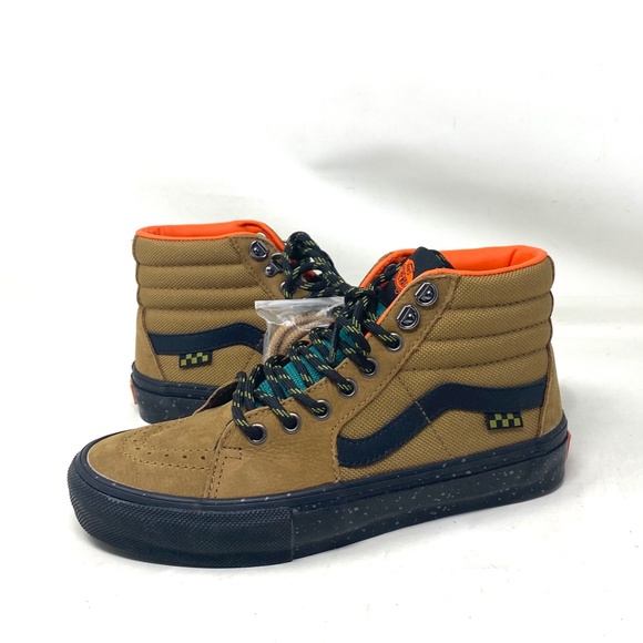 VANS Skate Sk8-Hi Outdoor Brown Shoes Nubuck Canvas Sneakers Men's VN0A5FCCY49 - Picture 7 of 10